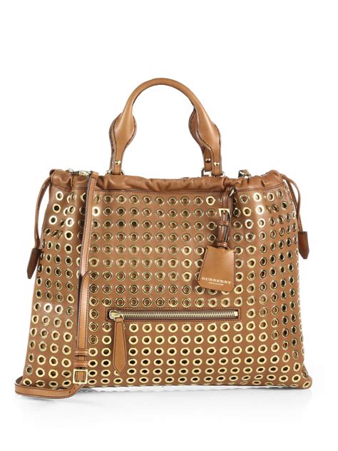 Burberry Prorsum Large Eyelets Big Crush Tote 